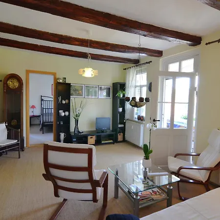 Modern In A Listed With Beautiful View From Balcony Apartamento Bad Suderode