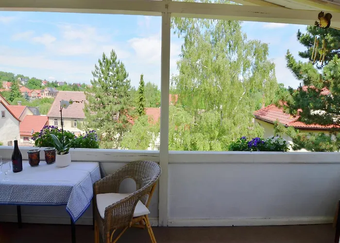 Modern In A Listed With Beautiful View From Balcony * Bad Suderode