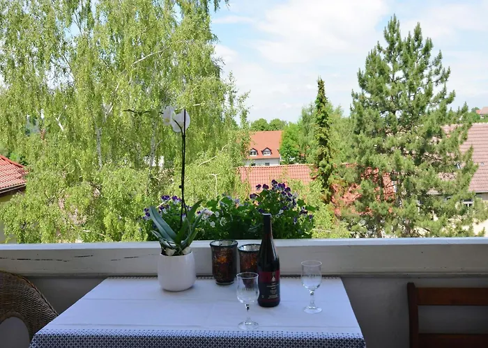 Modern In A Listed With Beautiful View From Balcony Lägenhet Bad Suderode